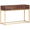 vidaXL Masă consolă 122x36x75 cm, lemn masiv de mango