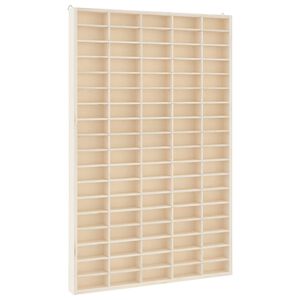 vidaXL Vitrină de colecționar din lemn cu 90 de compartimente 50,5x4,5x79 cm