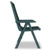 vidaXL Set mobilier bistro, 3 piese, verde, plastic