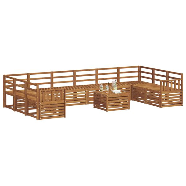 vidaXL Seturi de canapele natural Lemn Solid de Acacia