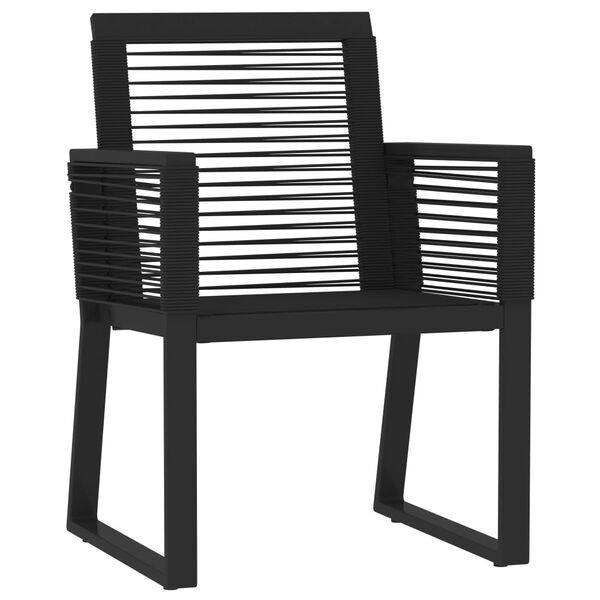vidaXL Set de mobilier pentru grădină, 5 piese, negru
