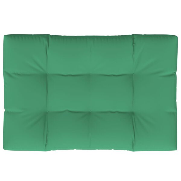 vidaXL Pernă pentru paleți, verde, 120x80x12 cm, textil