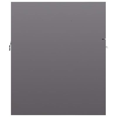 vidaXL Dulap de chiuvetă, gri extralucios, 41x38,5x46 cm, PAL