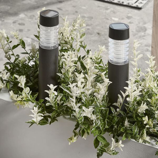 Luxform Lampă solară cu LED de grădină &bdquo;Valence&rdquo;, antracit, 3 buc.