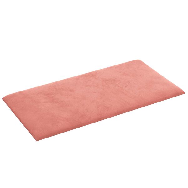 vidaXL Tăblie de Pat pentru Perete 12 pcs Roz 30 x 15 cm Catifea