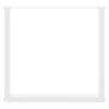 vidaXL Picioare de masă în formă de U, 3 buc., alb, 80x(72-73) cm, oțel