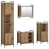 vidaXL Set dulap baie 4 buc. Stejar Artizanal 40 x 36 x 181 cm