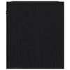 vidaXL Noptiera montata pe perete Negru 38x34x40 cm