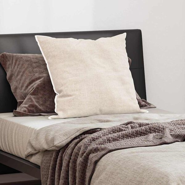 vidaXL Pernă cu pernă Alb 60 x 70 cm Bumbac