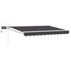 vidaXL Marchiză retractabilă manuală cu led-uri 2,5 x 2 m