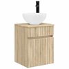 vidaXL Chiuvetă de baie suspendată Stejar Sonoma 39 x 35 x 63 cm