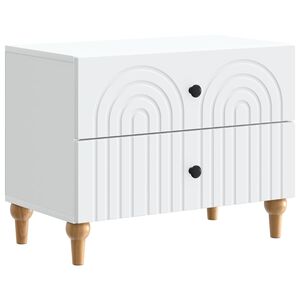 vidaXL Dulap de noapte cu sertar Alb 62 x 34,5 x 48 cm Lemn prelucrat