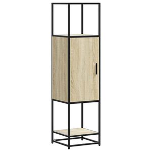 vidaXL Dulapuru Stejar Sonoma 35,5x35x139 cm lemn și metal prelucrat