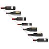 vidaXL Suport sticle de vin, de perete, 7 sticle, alb, metal