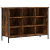 vidaXL Pantofar, stejar fumuriu, 100x35x70 cm, lemn compozit