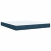 vidaXL Pat box spring cu saltea, albastru, 180x200 cm, catifea