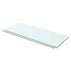 vidaXL Rafturi, 2 buc., 60 x 20 cm, panouri sticlă transparentă
