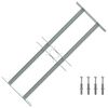 Grilaj de siguranță pentru ferestre cu 2 bare transversale 500-650 mm