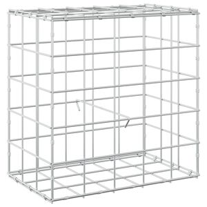 vidaXL Gabion cu Fir de 3,5 mm și Plasă de 10x10 cm 50x30x50 cm