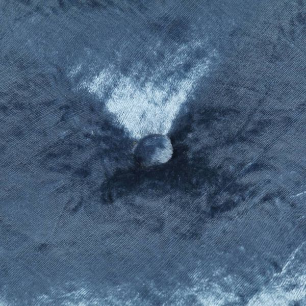 vidaXL Fotoliu puf rotund, albastru, 40 x 20 cm, catifea