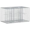 vidaXL Pat ridicat din gabion Argintiu 100 x 60 x 55 cm