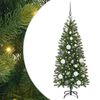vidaXL Brad de Crăciun artificial Verde 120 cm PE și PVC
