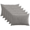 vidaXL Husă pentru pernă 6 pcs ALMELO Gri deschis 30 x 50 cm cord
