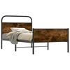 vidaXL Cadru pat fără saltea, stejar sonoma 100x190 cm lemn prelucrat