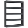 vidaXL Bibliotecă/Separator cameră gri 100x30x135,5 cm lemn masiv pin
