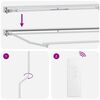 vidaXL Cort electric retractabil Antracit 2,5 x 2 m