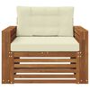 vidaXL Set de canapele de exterior Lemn de acacia solid și poliester