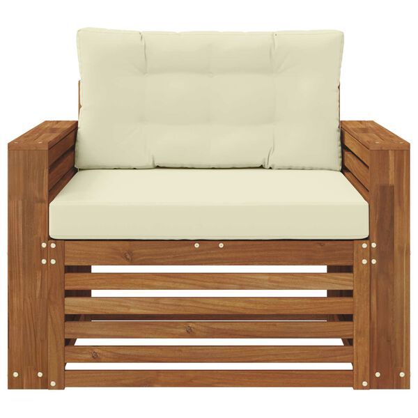 vidaXL Set de canapele de exterior Lemn de acacia solid și poliester