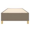 vidaXL Cadru de pat cu arcuri Taupe 90x200 cm țesătură