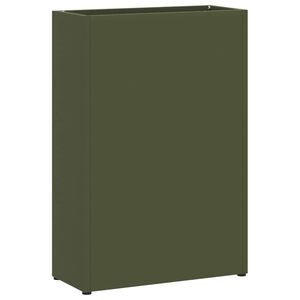 vidaXL Stand pentru Umbrele de Plouă Verde măsliniu 28 x 12 x 41 cm