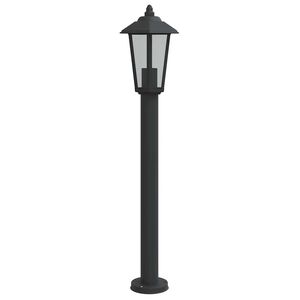 vidaXL Lampă exterioară de podea, negru, 80 cm, oțel inoxidabil