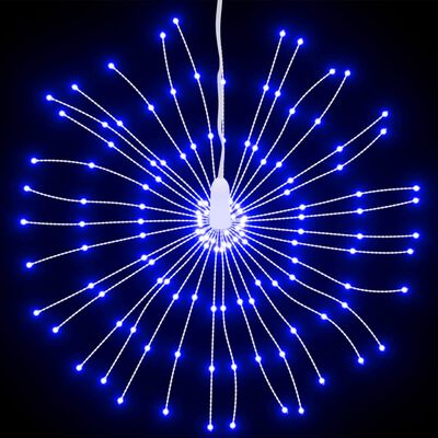 vidaXL Lumină stelară de Crăciun 140 LED-uri, 4 buc., albastru, 17 cm