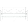 vidaXL Pat de zi fără saltea alb 80x200 cm oțel