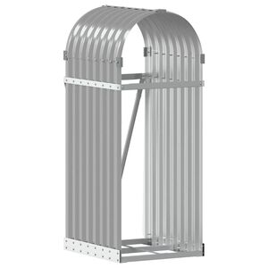 vidaXL Suport de bușteni, gri deschis, 40x45x100 cm, oțel galvanizat