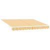 vidaXL Cortina Retractabilă Manual Galben și alb 250 x 200 cm