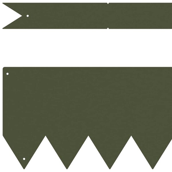 vidaXL Margine pentru gazon 20 pcs Verde măsliniu 100 x 0.05 x 20 cm