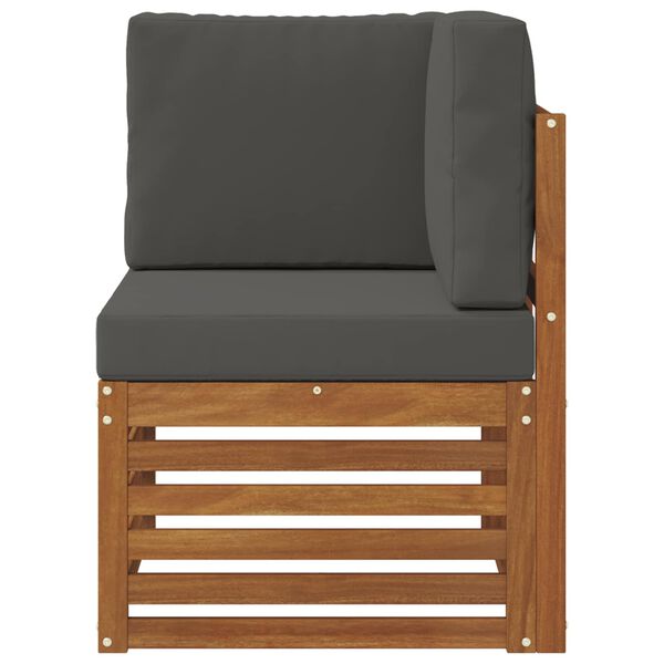 vidaXL Sofa Colțar pentru Exterior Lemn Solid de Acacia natural