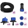 vidaXL Set udare automată, picurare exterior, 142 piese, temporizator