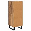 vidaXL Bufet Lemn Vechi 34,5 x 34 x 90 cm Lemn Ingineresc și Fier