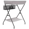 vidaXL Masă pentru schimbat bebeluș, gri deschis, fier