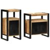 vidaXL Set de mobilier pentru baie 2 buc. Maro