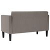 vidaXL Canapea loveseat, taupe, 111 cm, textil