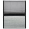 vidaXL Plasă insecte pentru ferestre, 60x80 cm, aluminiu, cu umbrar