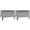 vidaXL Mese laterale 2 buc. gri sonoma 50x46x35 cm lemn compozit