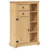 vidaXL Dulap de baie &bdquo;Corona&rdquo;, 70x33x110 cm, lemn masiv de pin