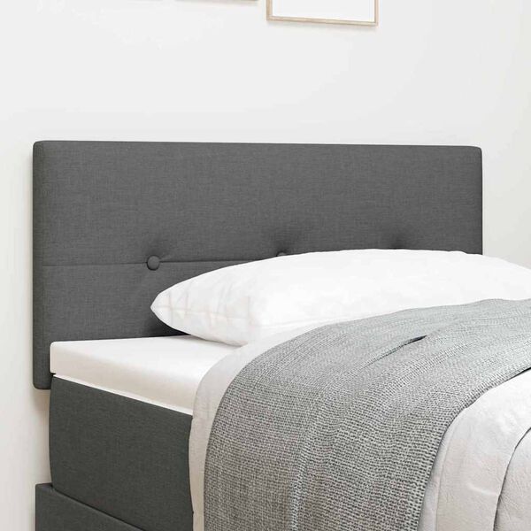 vidaXL Tăblie cap cu headboard Gri închis 80 cm țesătură